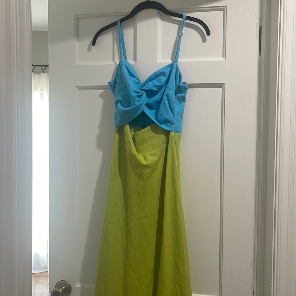 Red dress boutique midi dress